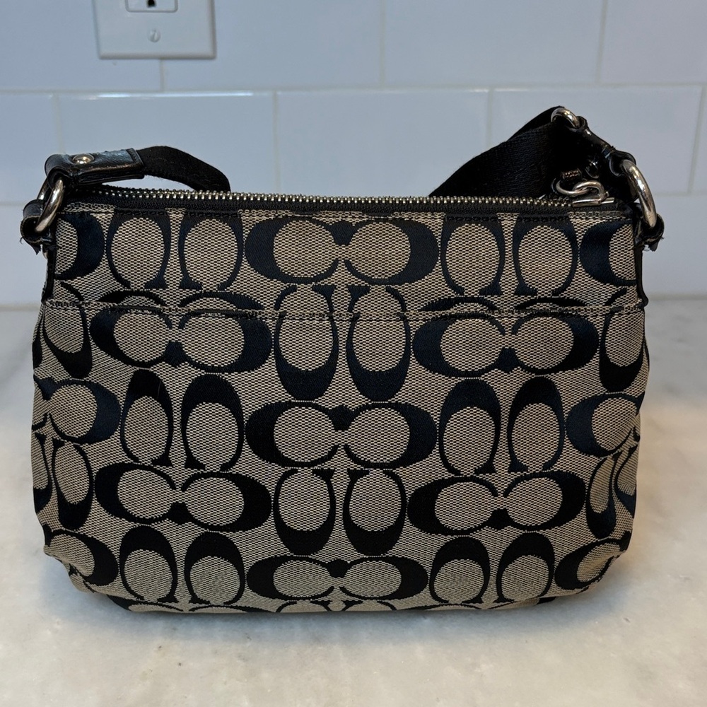 Coach Poppy Signature Logo Canvas Crossbody Bag - Picture 5 of 15